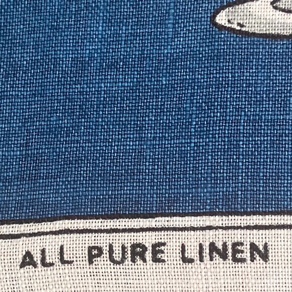 Ulster Irish Linen Tea Towels x 2 - Vintage Kitsch Tea Towel Wine, Nuts, Fruits - Picture 4 of 12